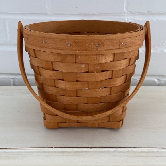 Handmade Longaberger Basket 1994 With Handle - Picture 8 of 8